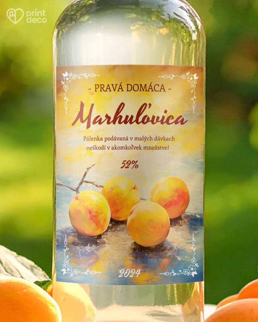 Etikety na pálenku Marhuľovica 10