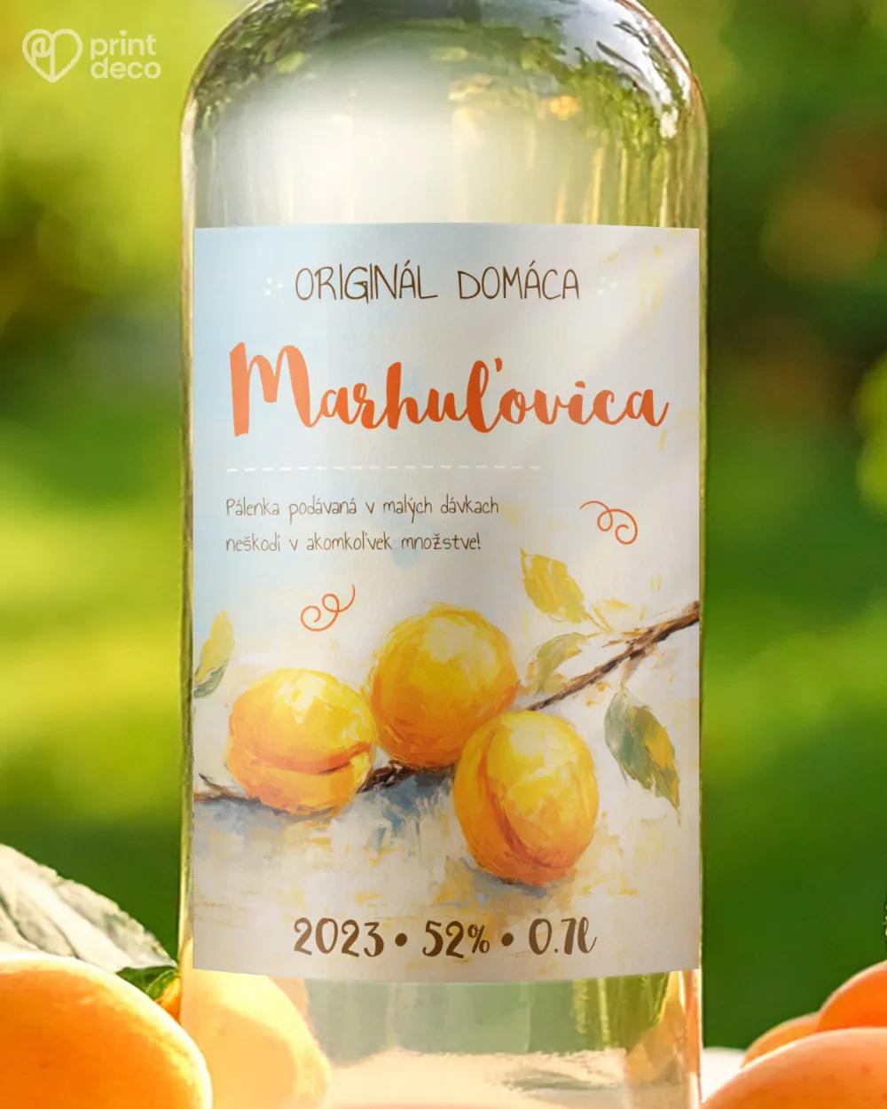 Etikety na pálenku Marhuľovica 11