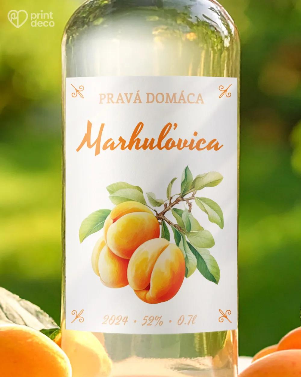 Etikety na pálenku Marhuľovica 12