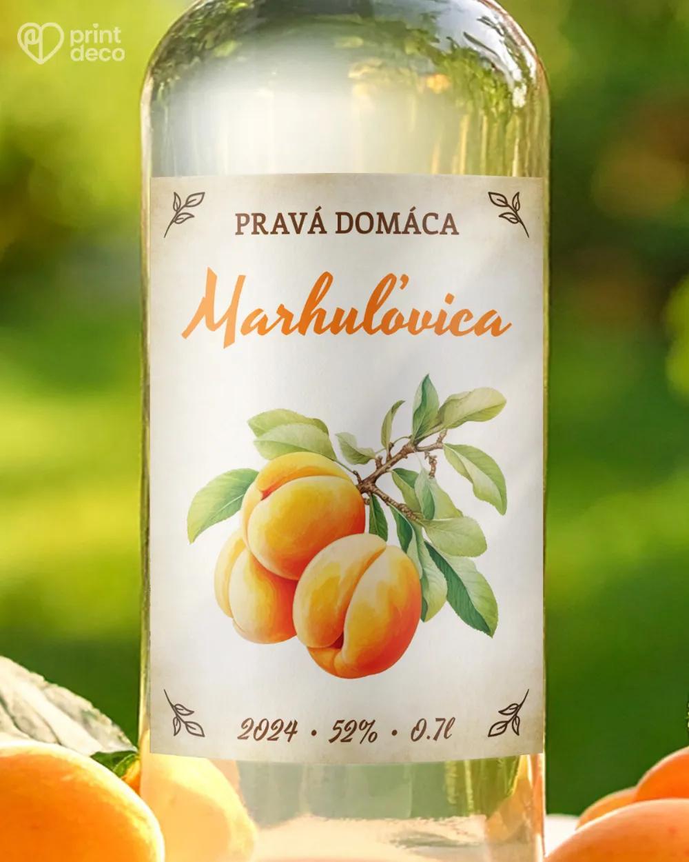 Etikety na pálenku Marhuľovica 13