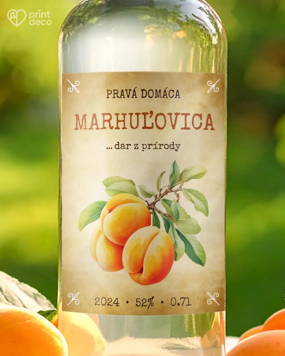 Etikety na pálenku Marhuľovica 14