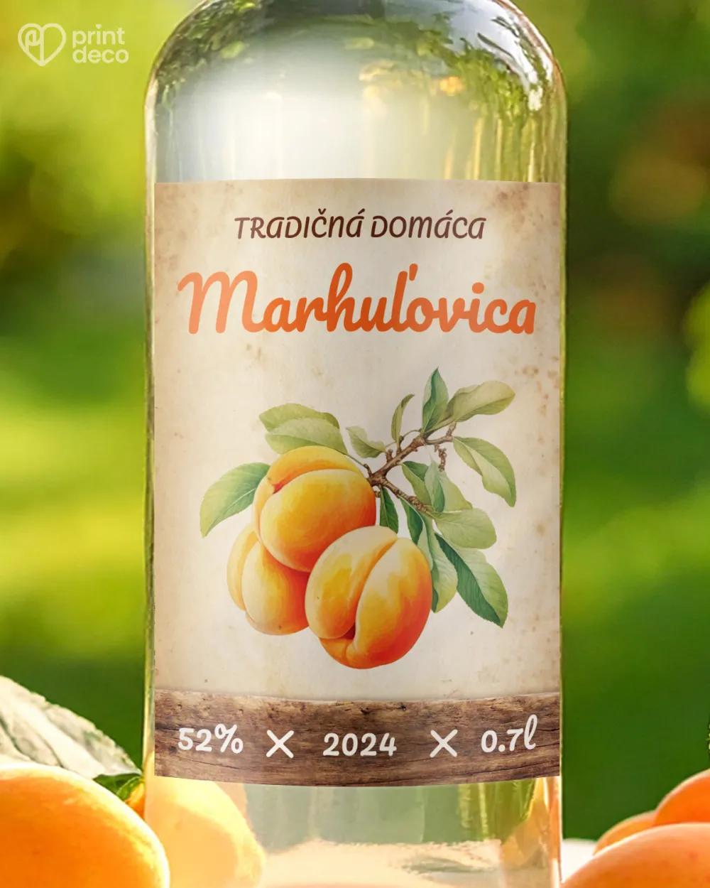 Etikety na pálenku Marhuľovica 15