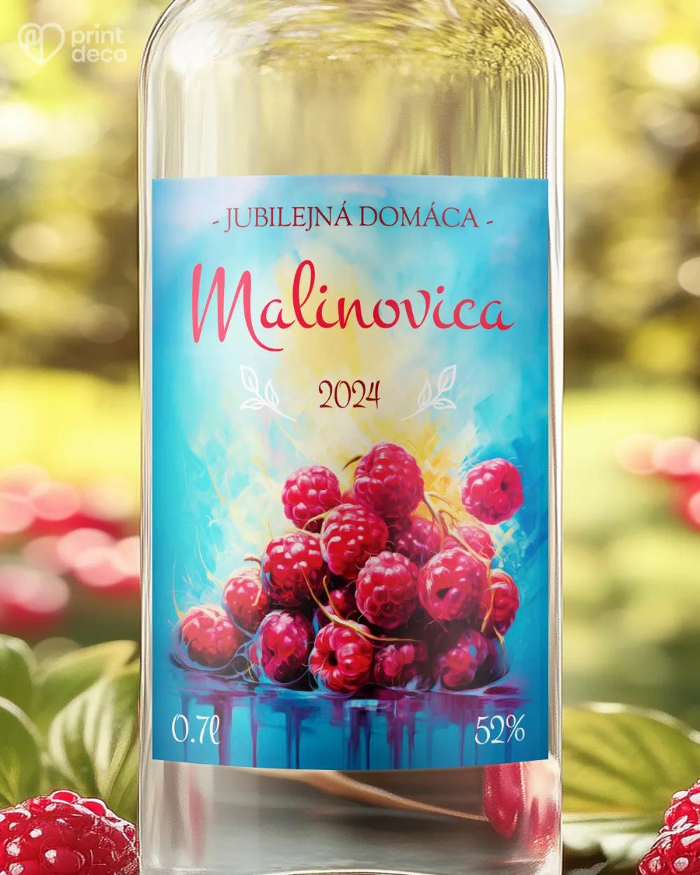 Etikety na pálenku Malinovica 02