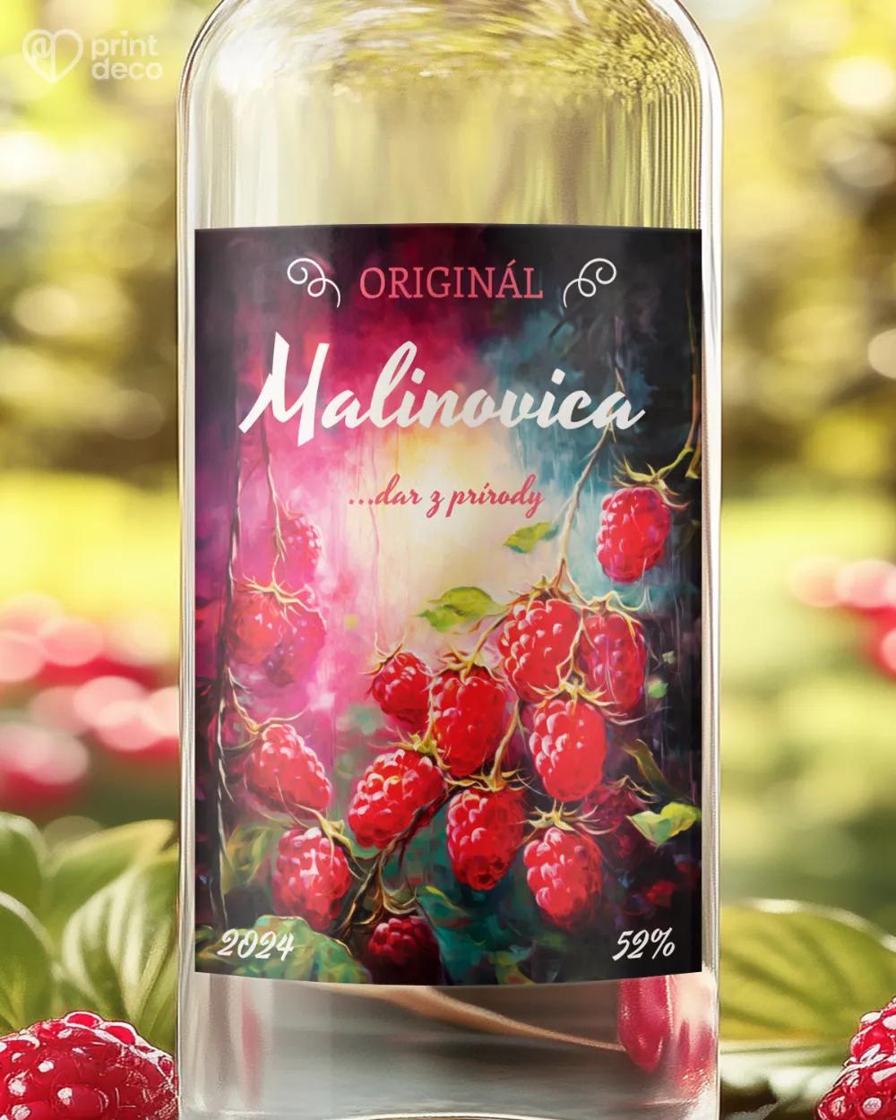 Etikety na pálenku Malinovica 03