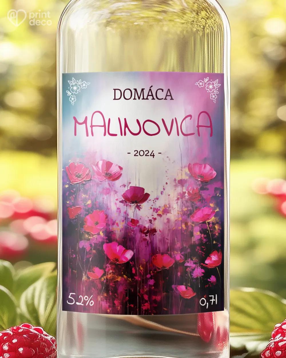 Etikety na pálenku Malinovica 04
