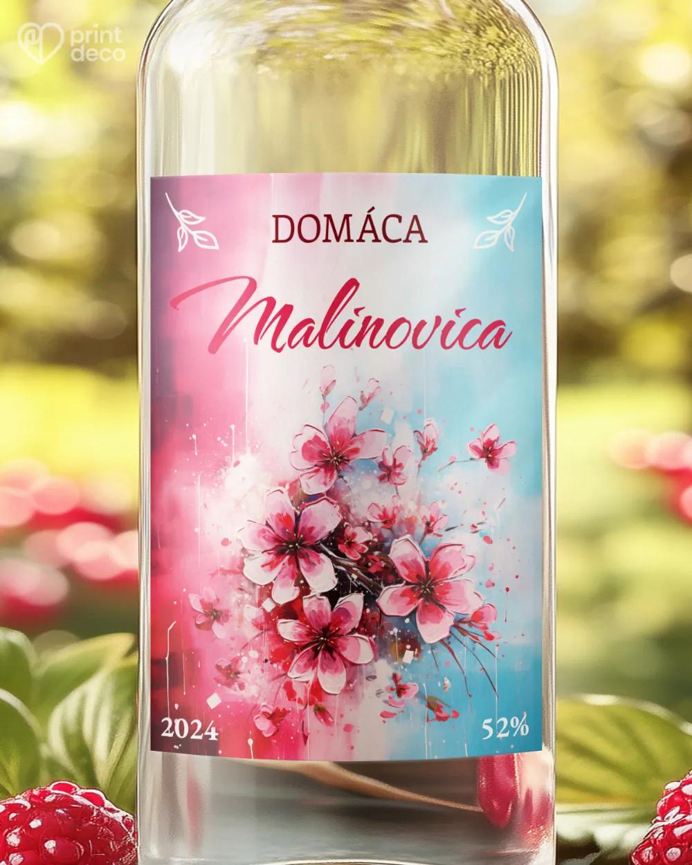 Etikety na pálenku Malinovica 05