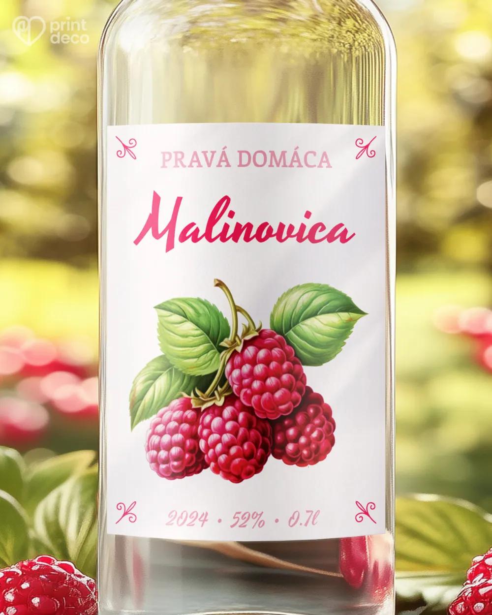 Etikety na pálenku Malinovica 07