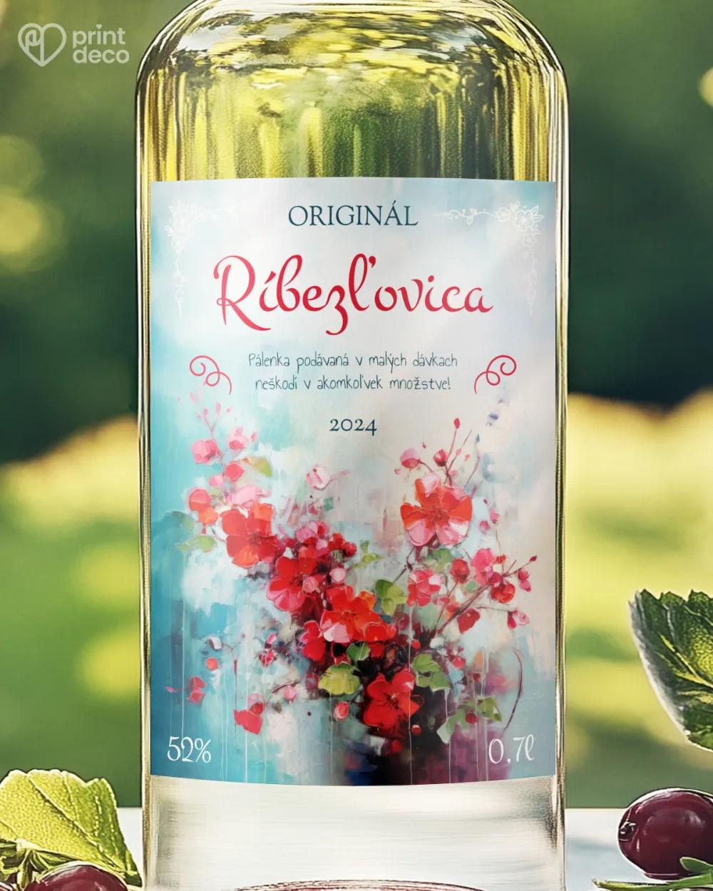 Etikety na pálenku Ríbezľovica 03