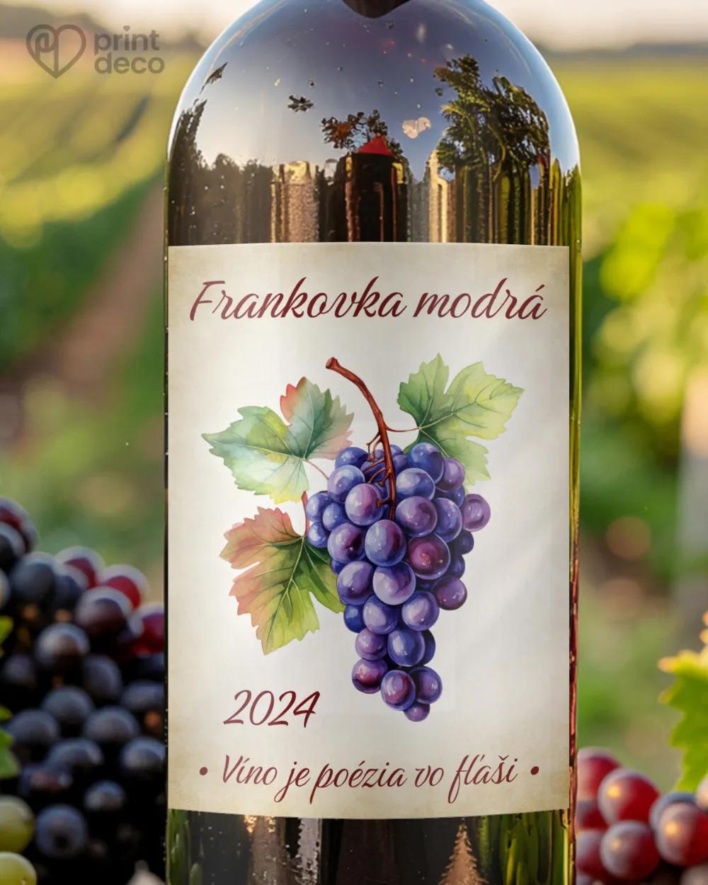 Etikety na víno - motív 01 svetlá