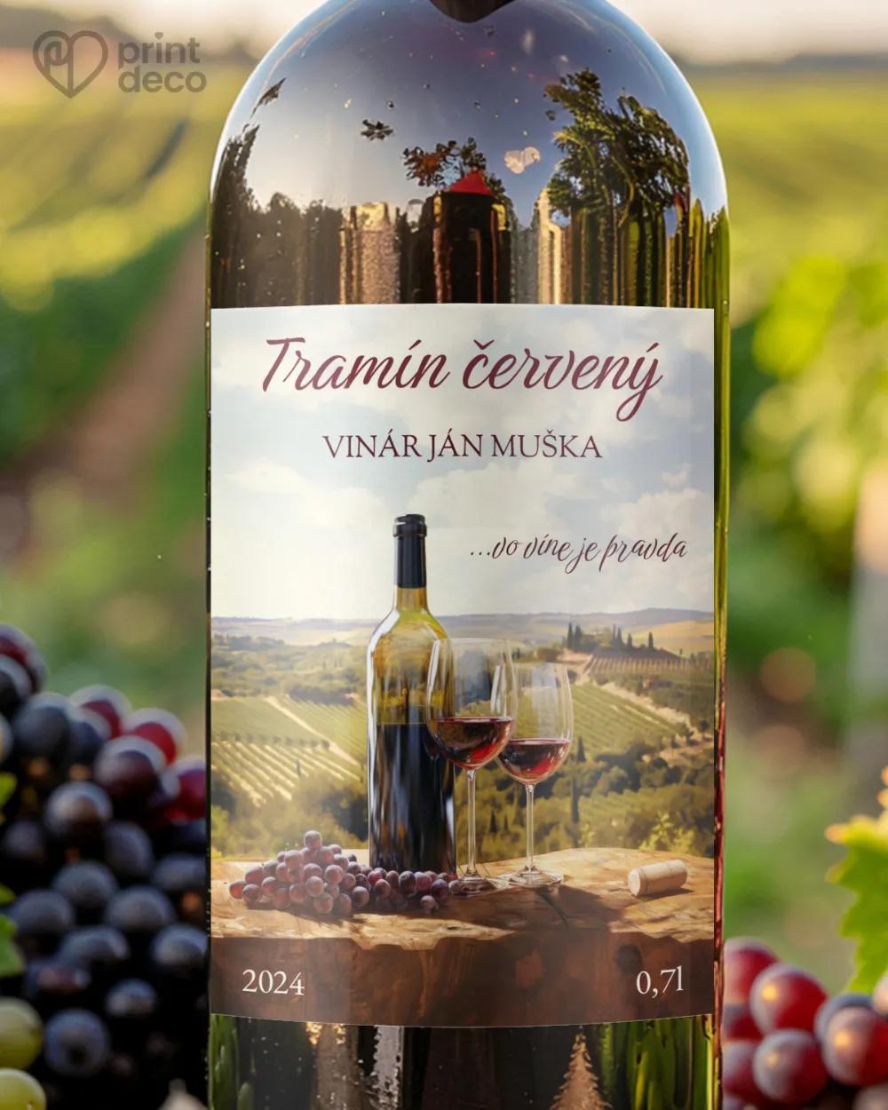 Etikety na víno - motív 08