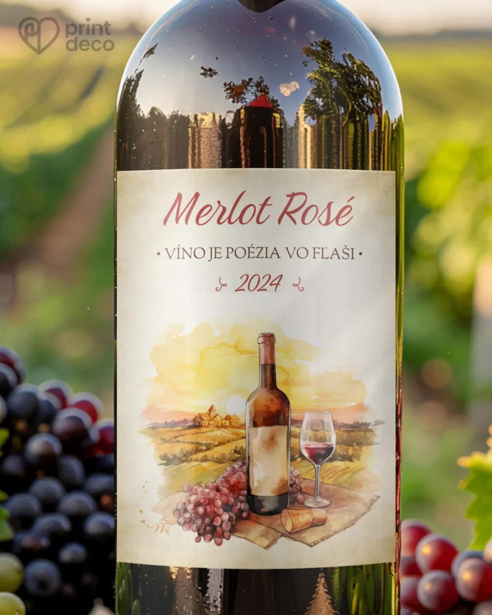 Etikety na víno - motív 09
