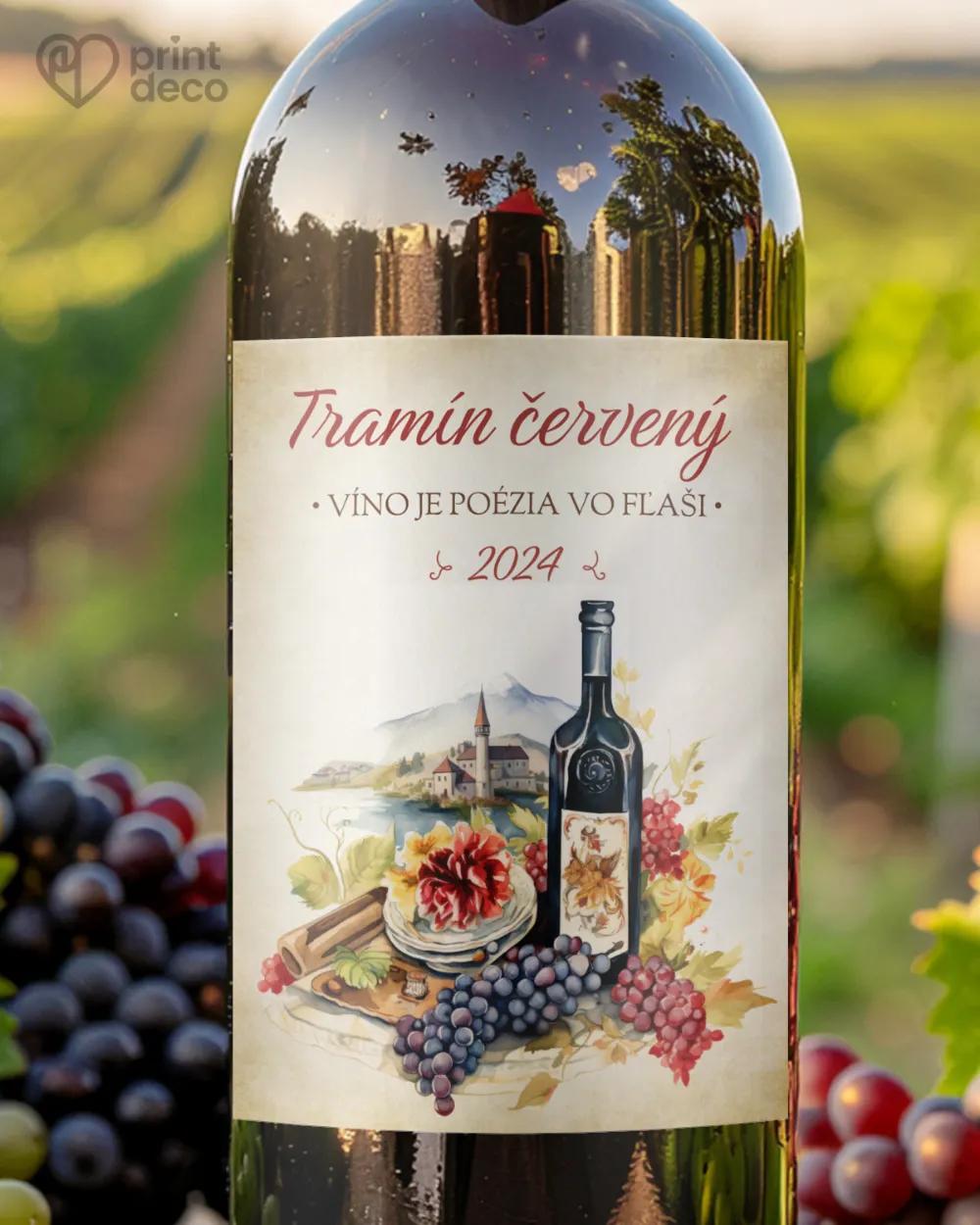 Etikety na víno - motív 10