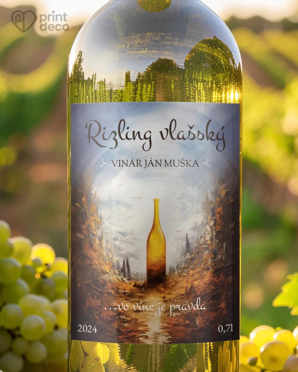 Etikety na víno - motív 13