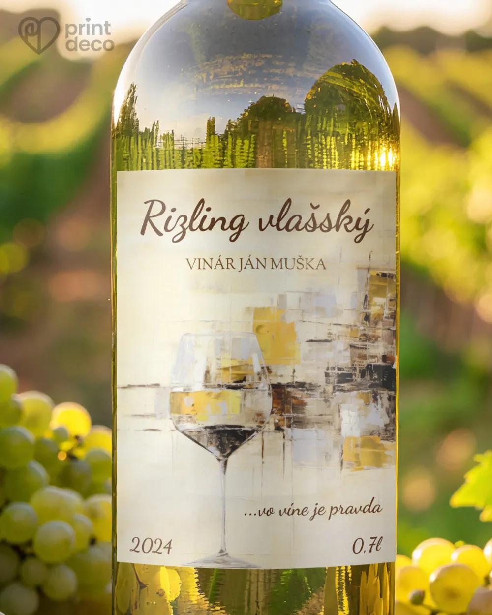 Etikety na víno - motív 16