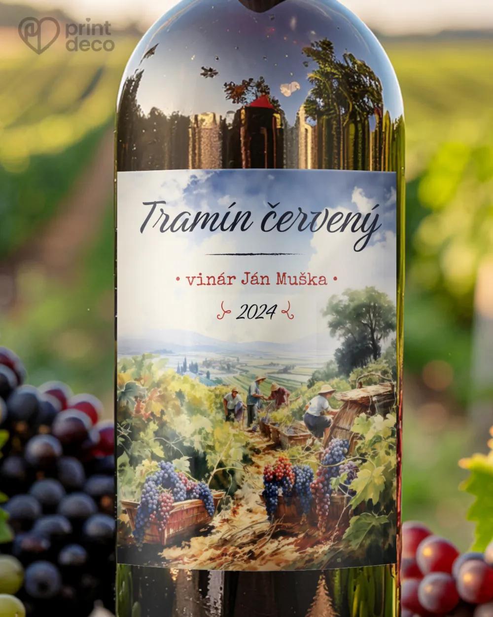 Etikety na víno - motív 20