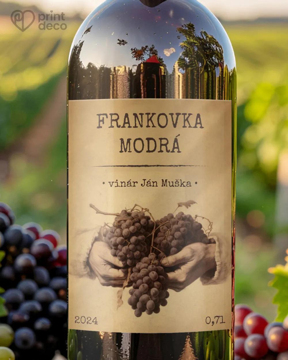 Etikety na víno - motív 21