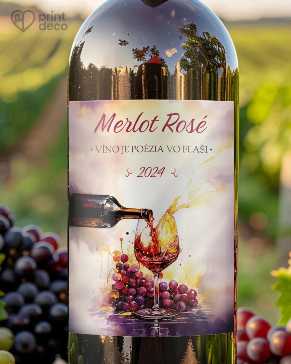 Etikety na víno - motív 23