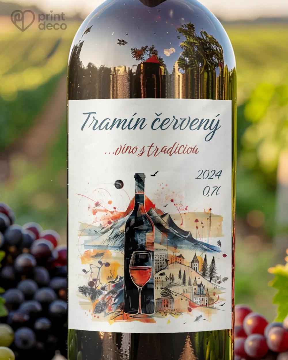 Etikety na víno - motív 24