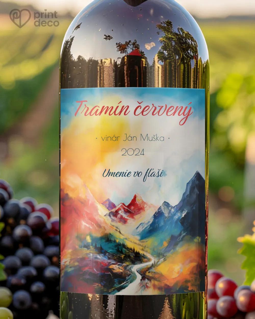 Etikety na víno - motív 29