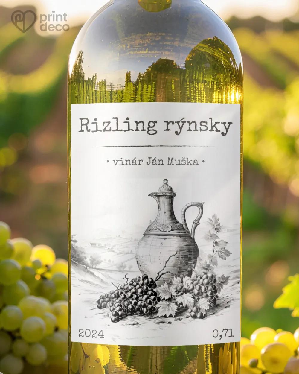 Etikety na víno - motív 34
