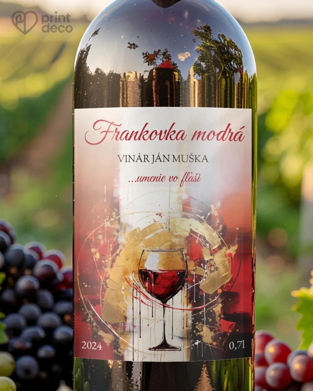 Etikety na víno - motív 36