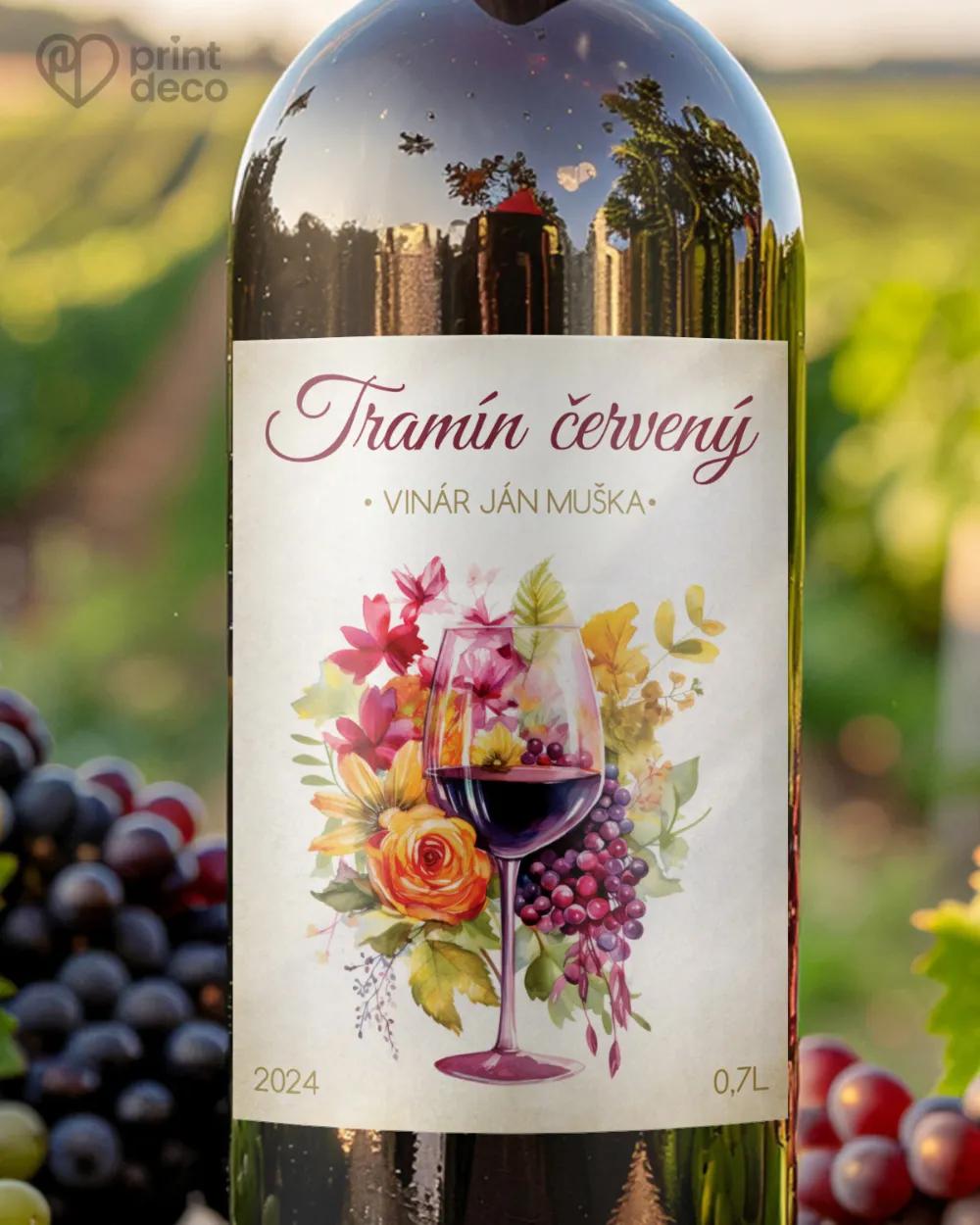 Etikety na víno - motív 37
