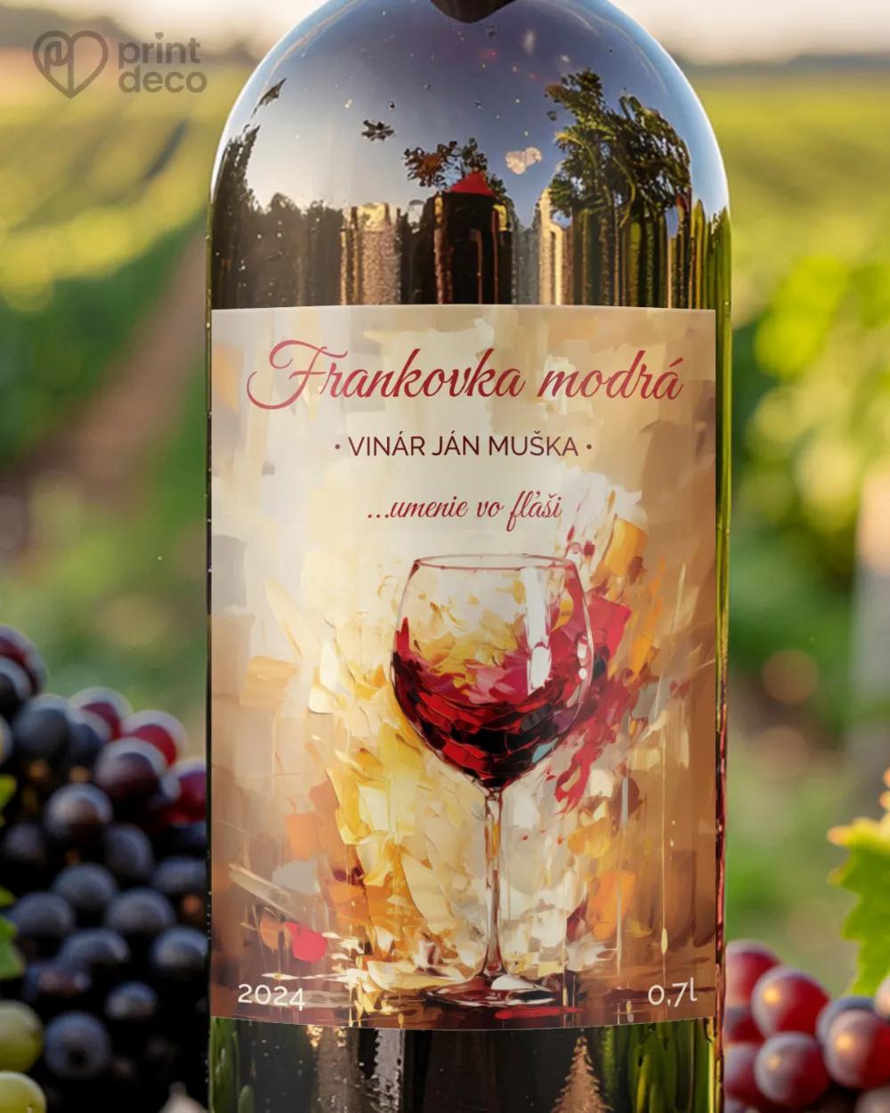 Etikety na víno - motív 43