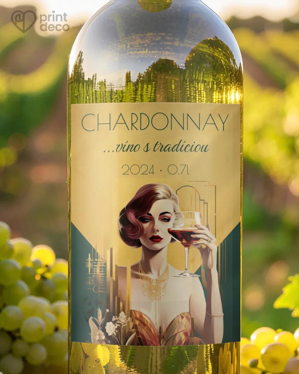 Etikety na víno - motív 45