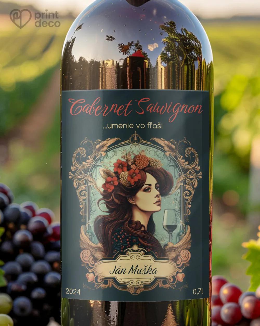 Etikety na víno - motív 48