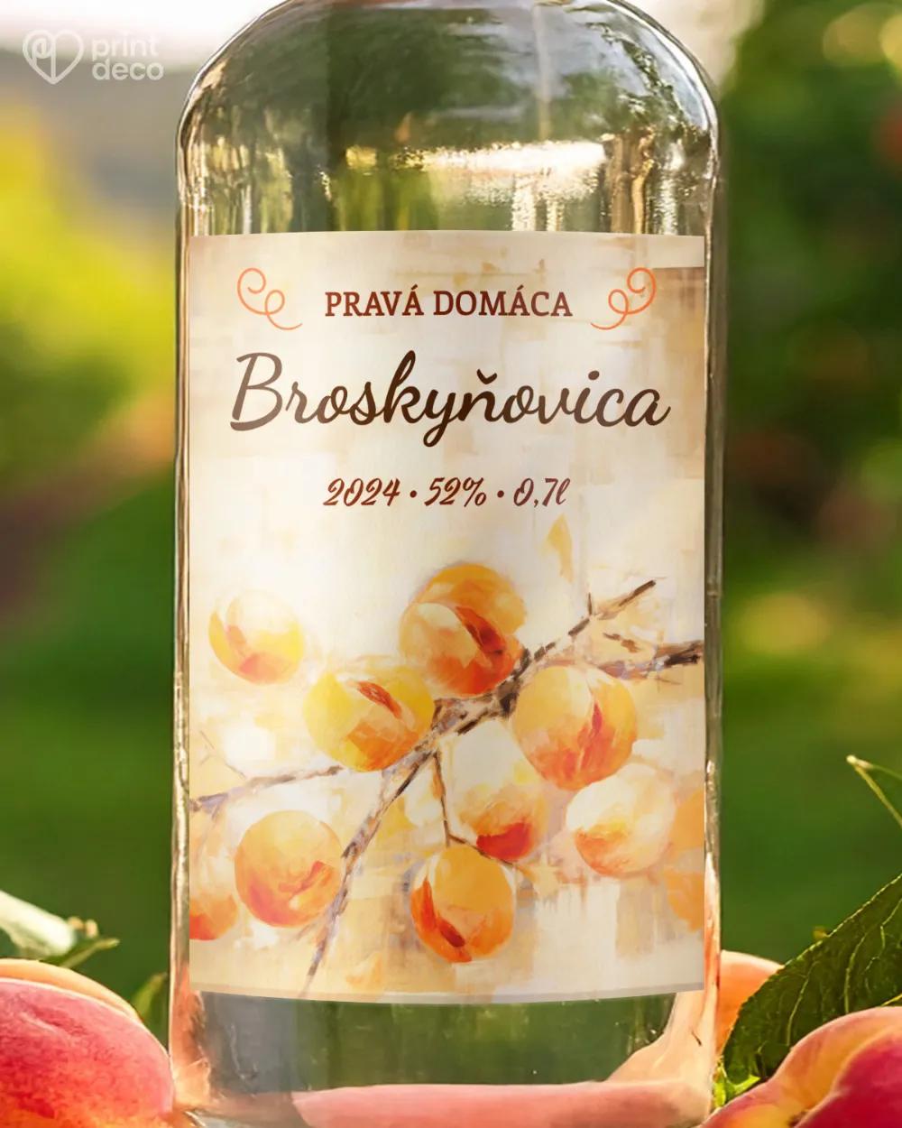 Etikety na pálenku Broskyňovica 12