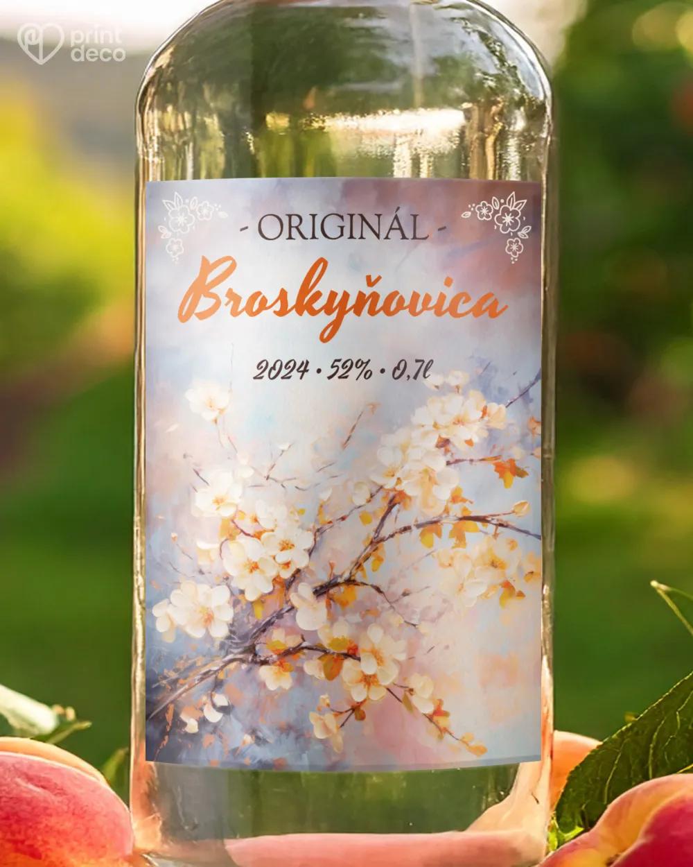 Etikety na pálenku Broskyňovica 13