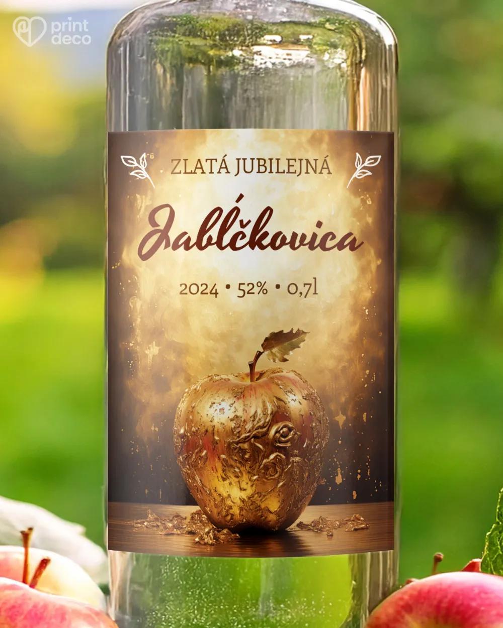 Etikety na pálenku Jabĺčkovica 11