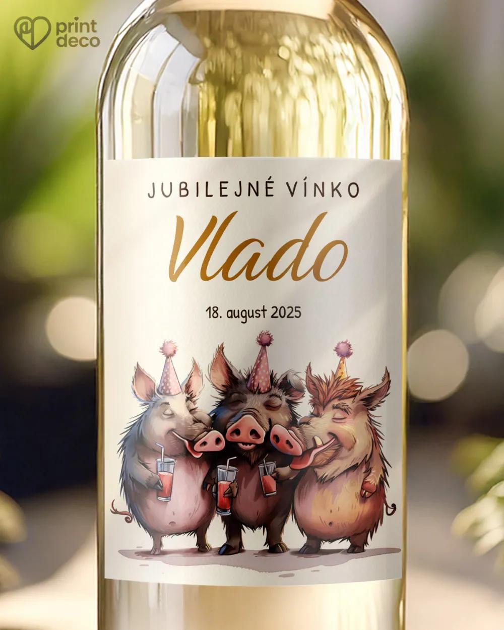 Etikety na fľaše Párty divočákov