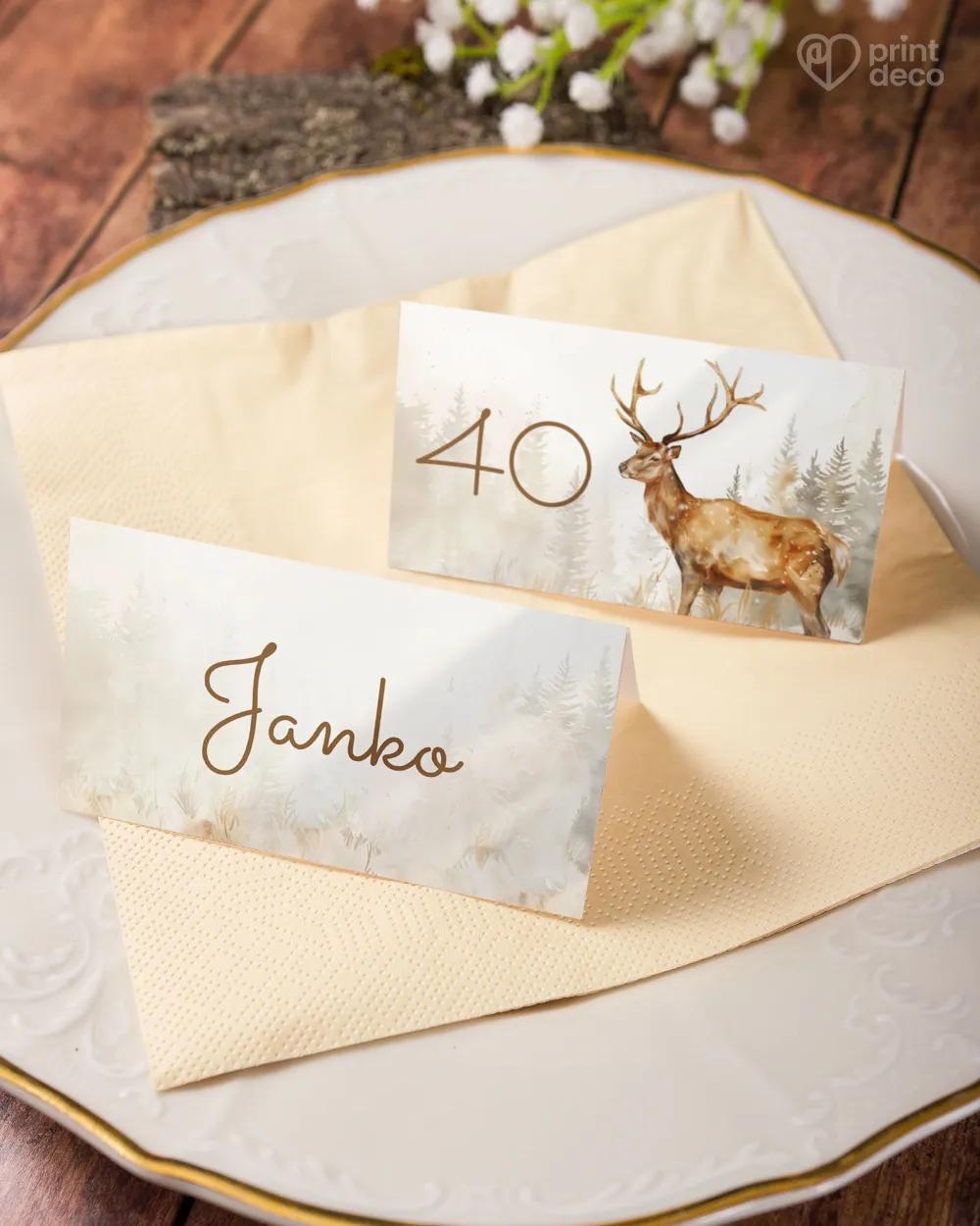 Menovky na oslavu Jeleň 03