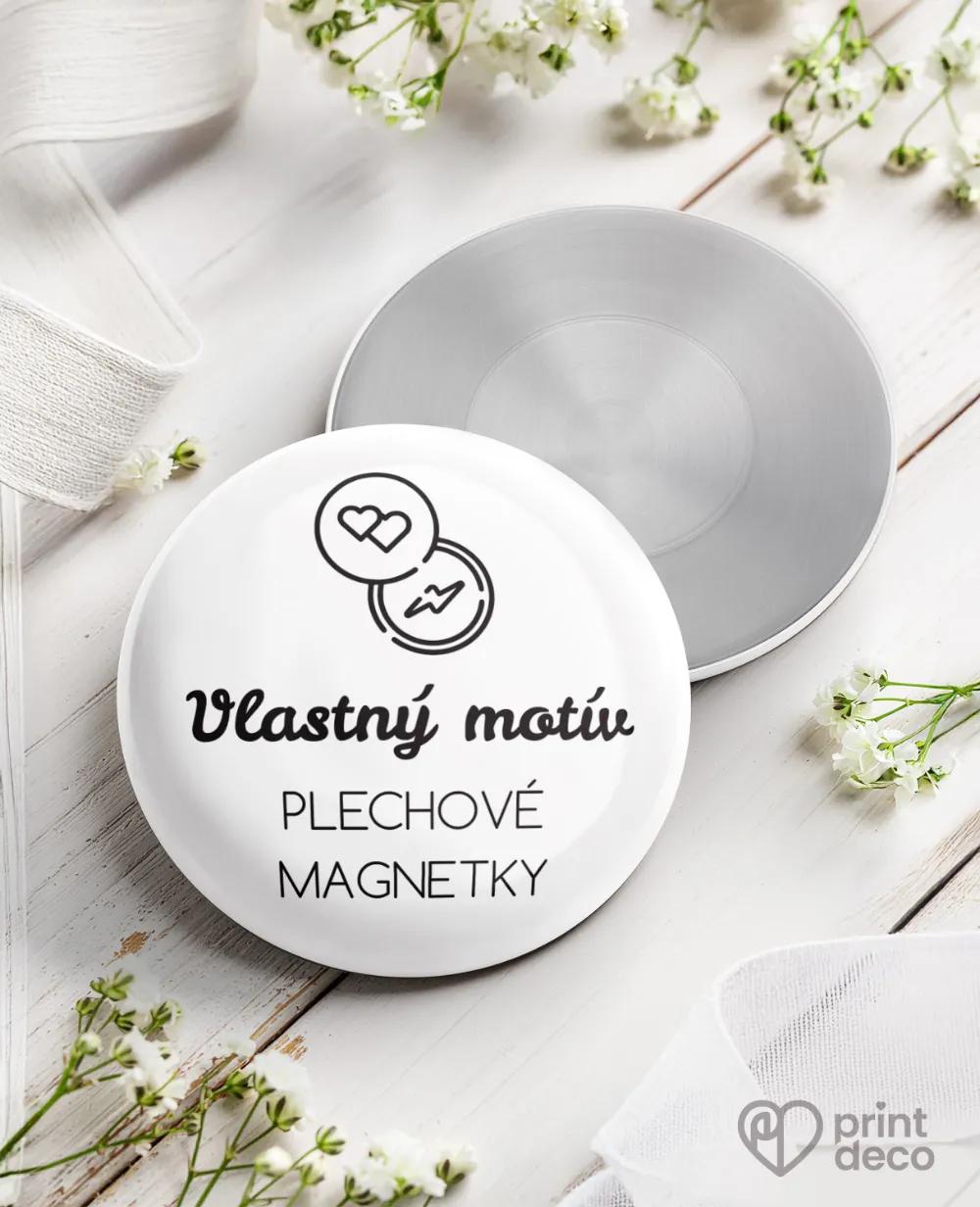 Plechové magnetky - Vlastný motív
