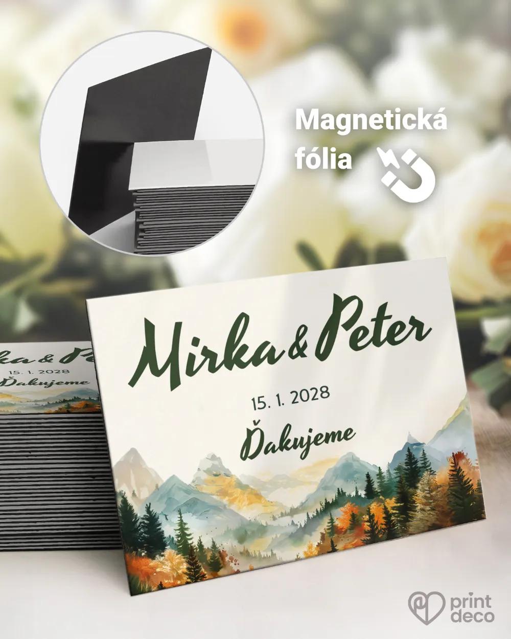 Svadobné magnetky - Jesenná romanca