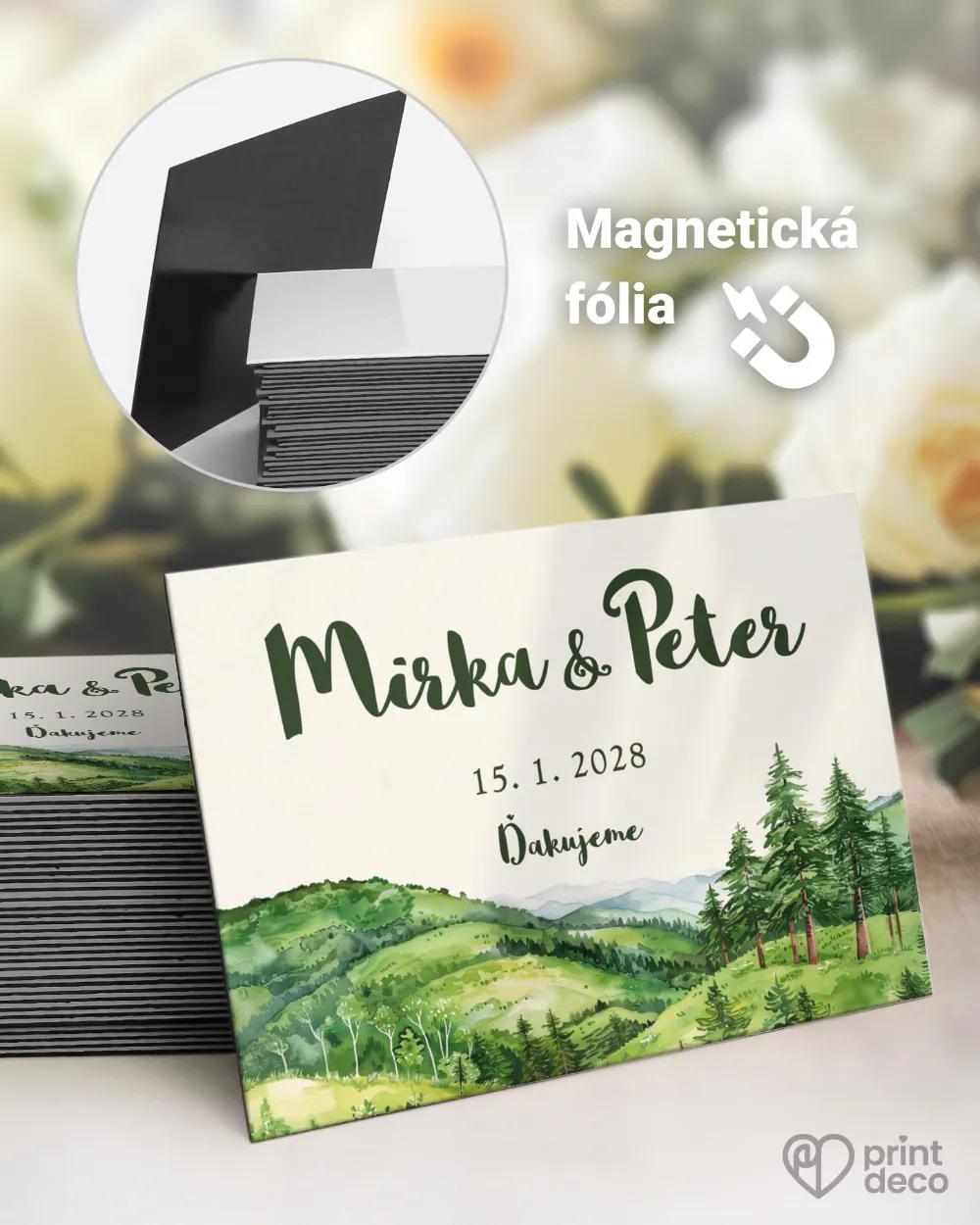 Svadobné magnetky - Láska z hôr II.