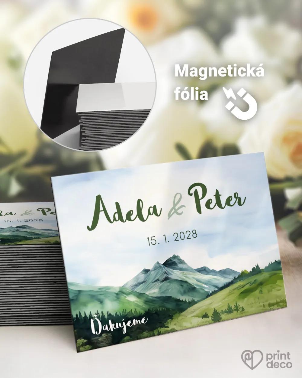 Svadobné magnetky - Láska z hôr III.