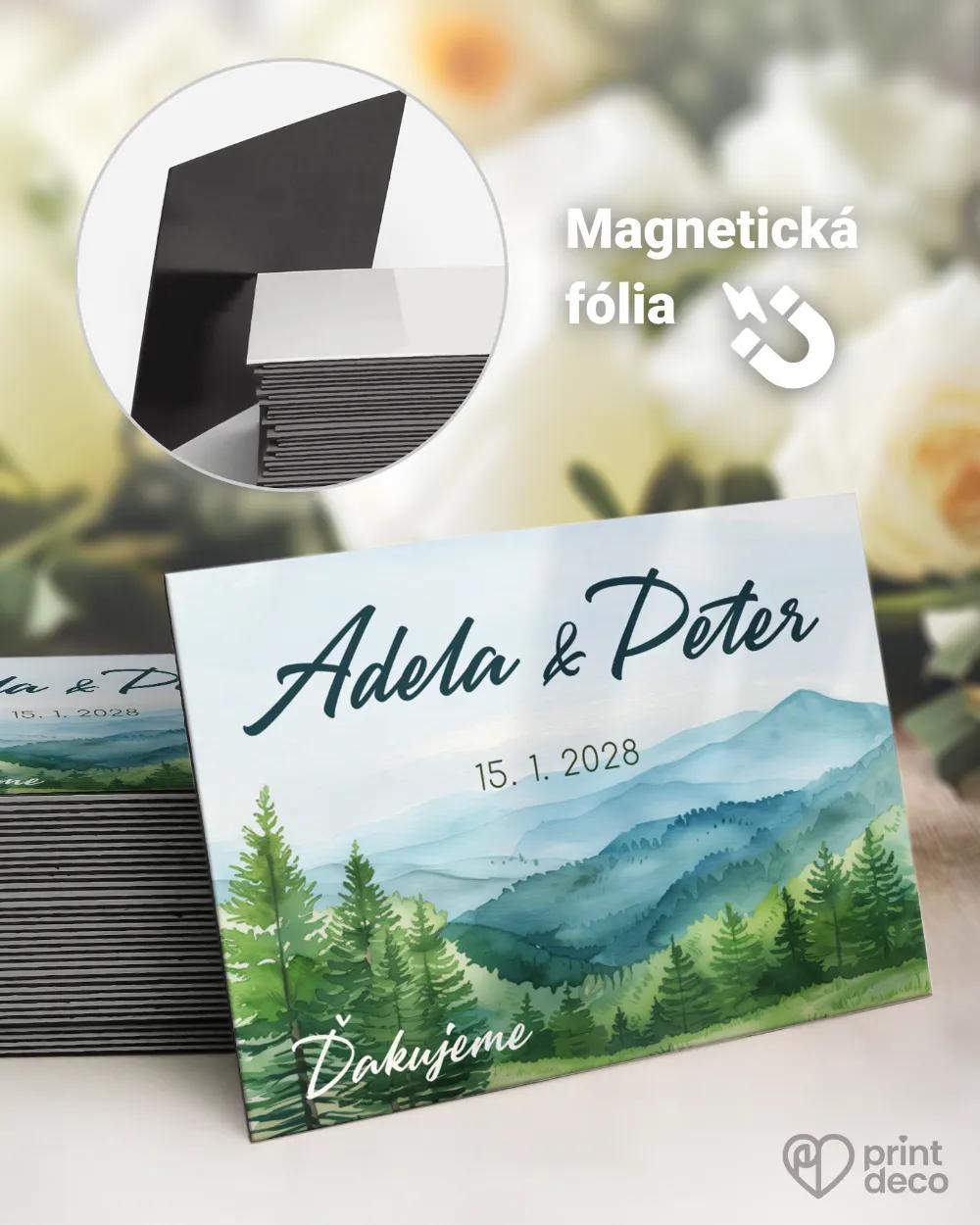 Svadobné magnetky - Láska z hôr IV.