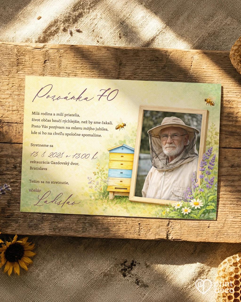 Pozvánka na narodeniny pre včelára 17