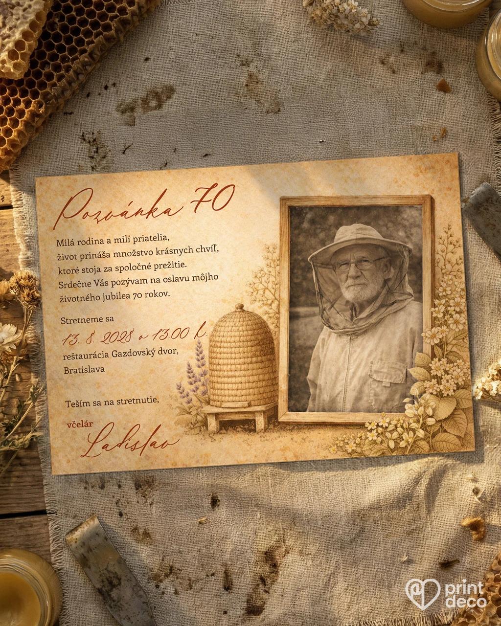 Pozvánka na narodeniny pre včelára 18