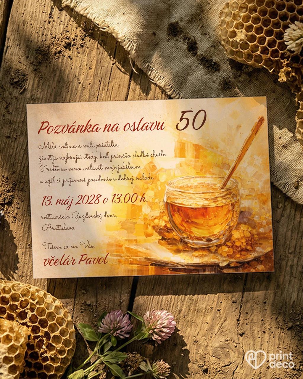 Pozvánka na narodeniny pre včelára 20