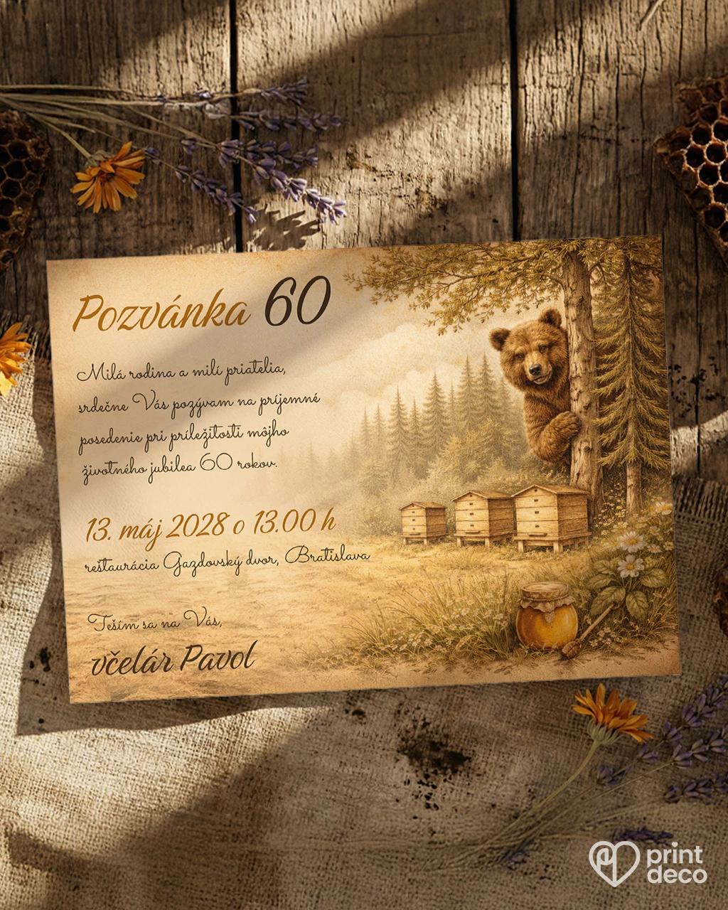 Pozvánka na narodeniny pre včelára 23