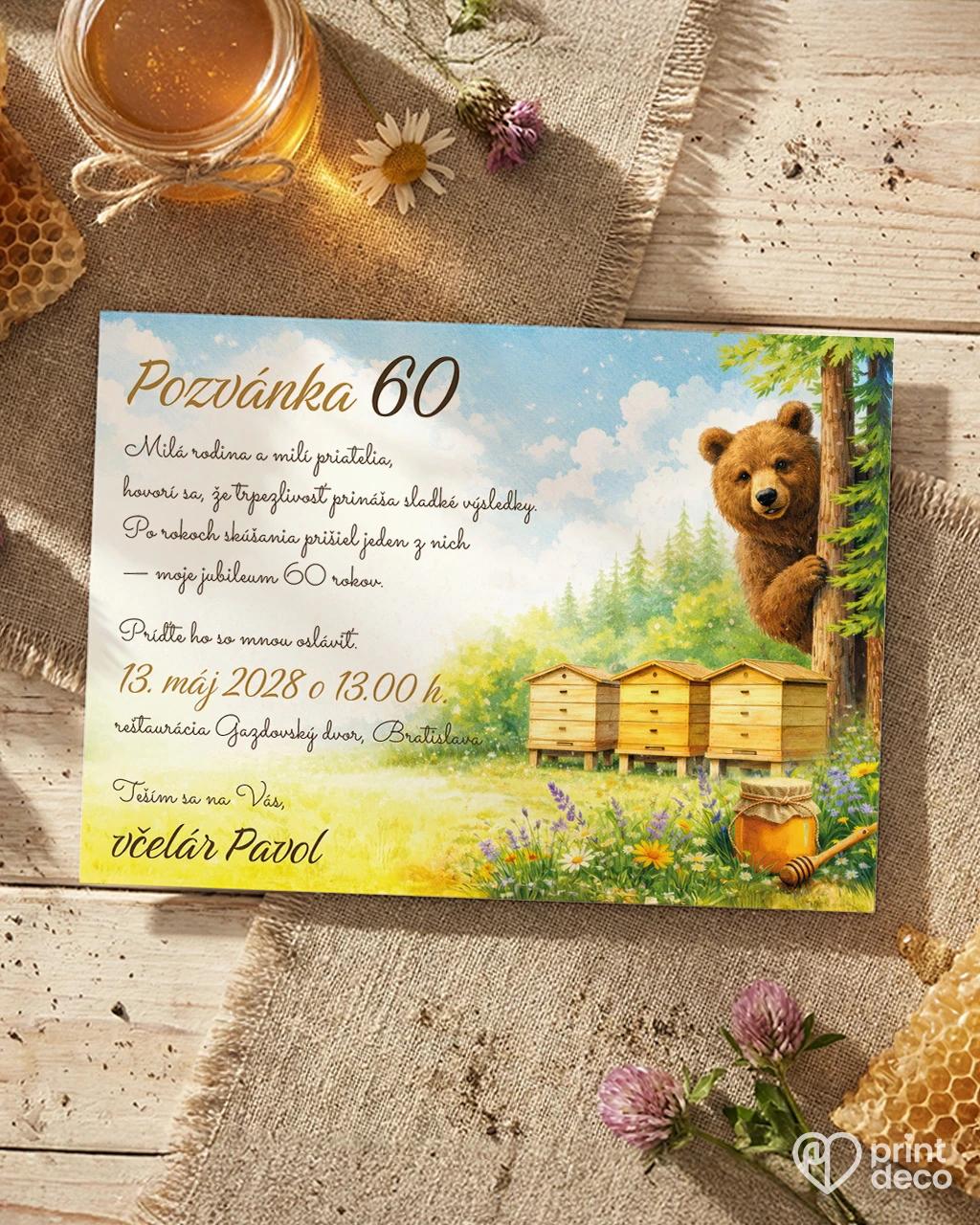 Pozvánka na narodeniny pre včelára 24