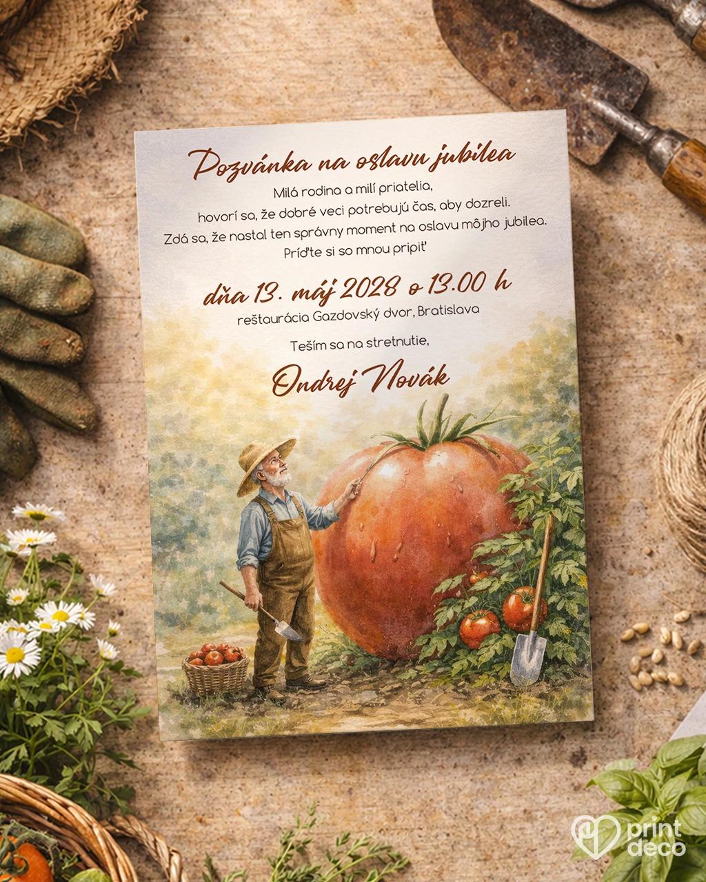 Pozvánka na narodeniny pre záhradkára 03