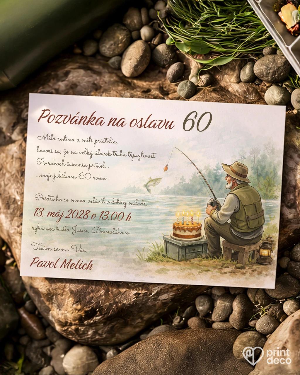 Pozvánka na narodeniny Rybár 06