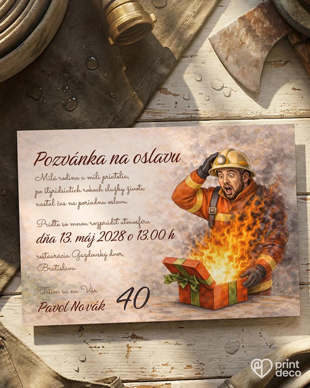 Pozvánka na narodeniny pre hasiča 02