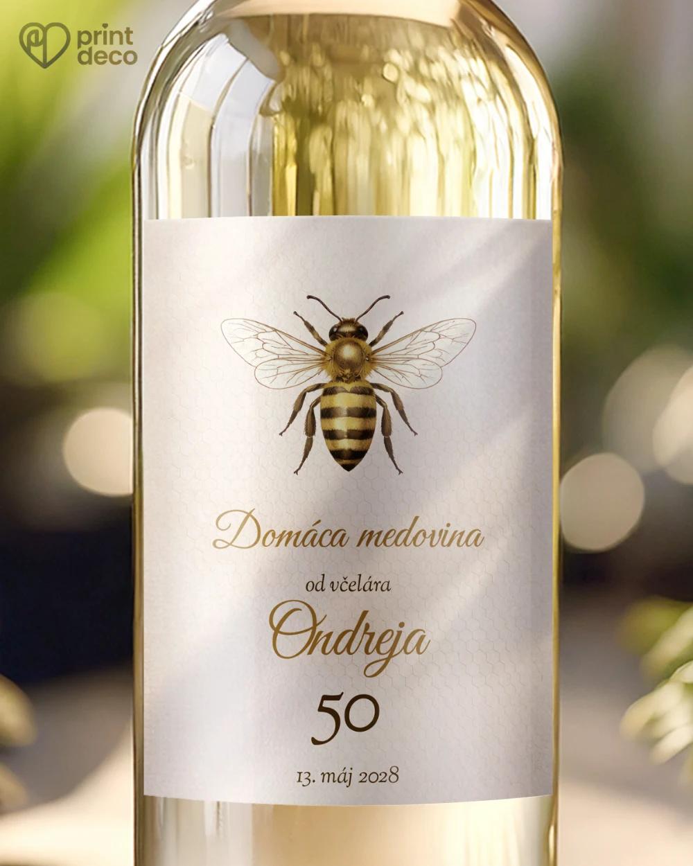 Jubilelejné etikety na fľaše pre včelára 11
