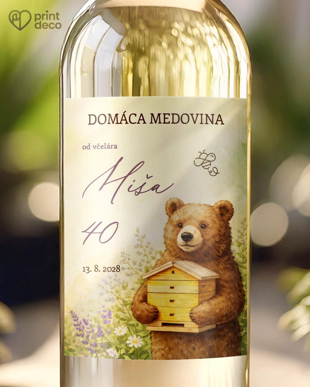 Jubilelejné etikety na fľaše pre včelára 16