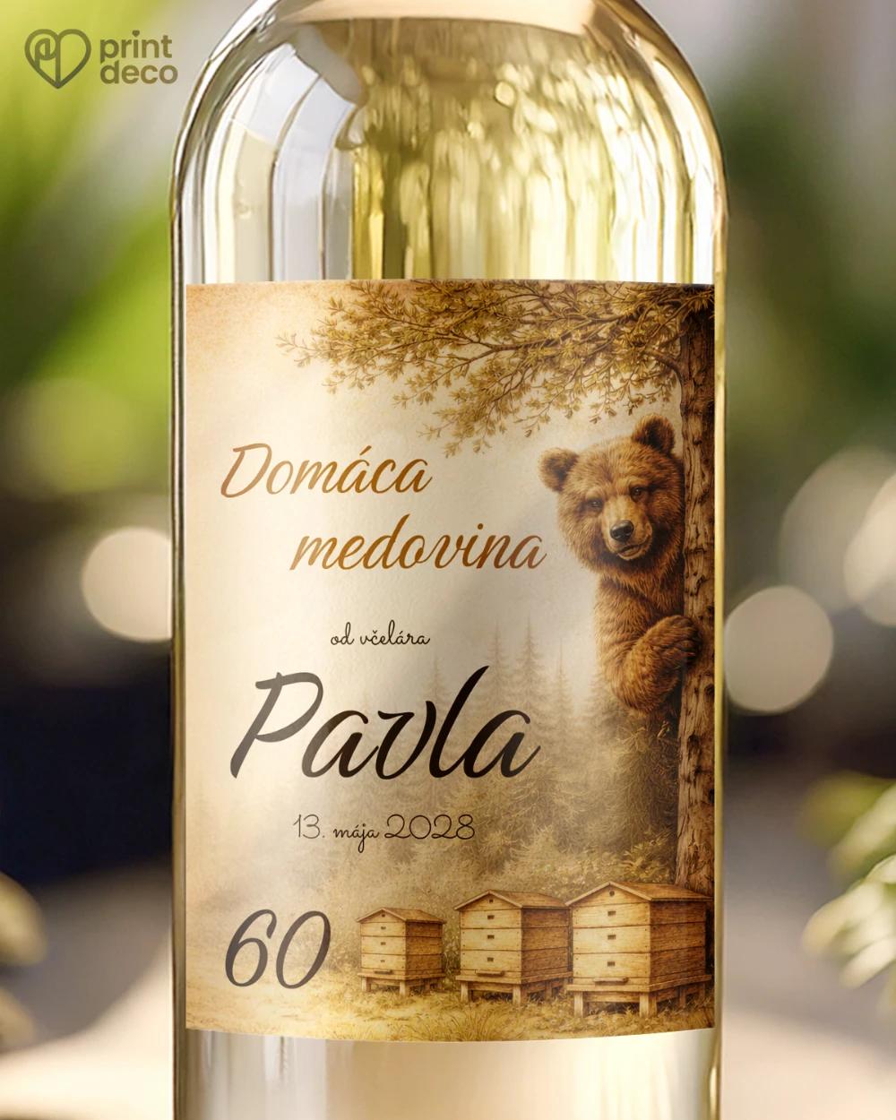 Jubilelejné etikety na fľaše pre včelára 23